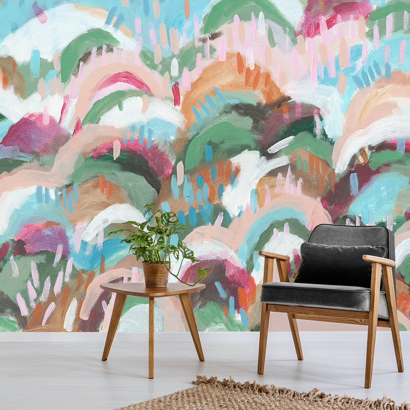 Rainbow Hills Wallpaper Mural | Lifestyle