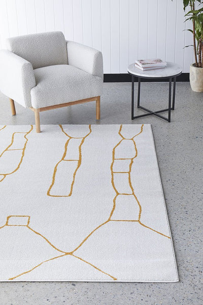 Paradise Amy Gold Rug | Lifestyle
