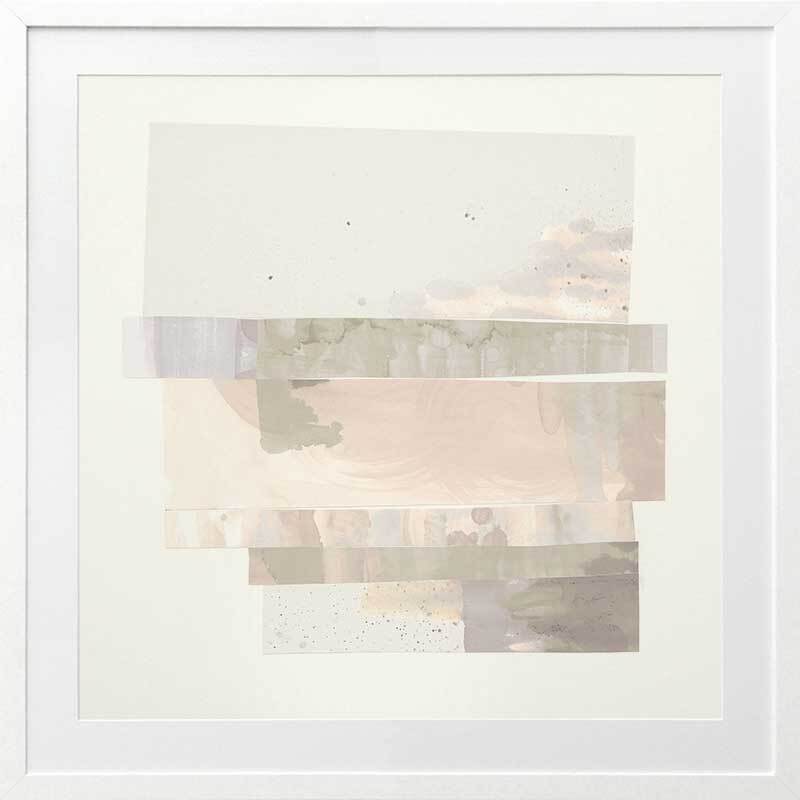 Fragmented Flock Framed Art Print