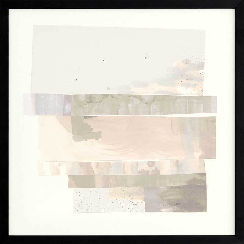 Fragmented Flock Framed Art Print