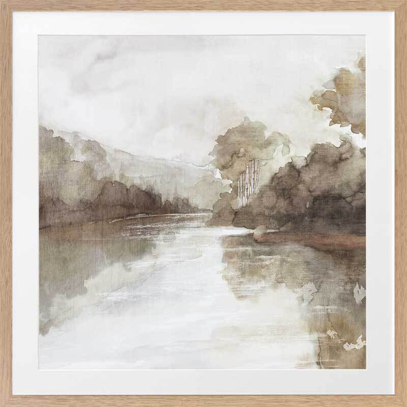 River Mode Framed Art Print