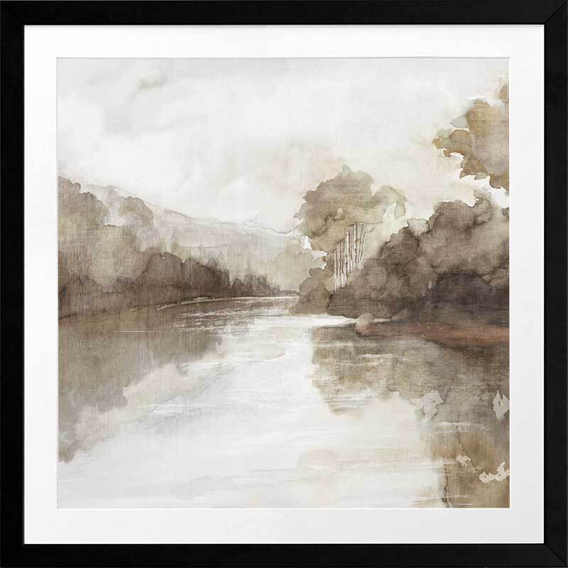 River Mode Framed Art Print