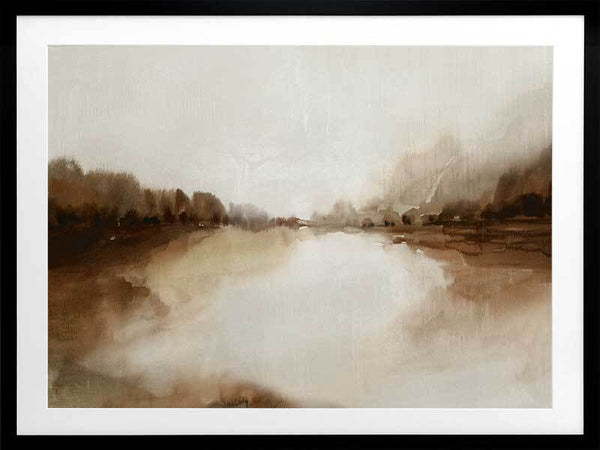 Down by the creek Framed Art Print