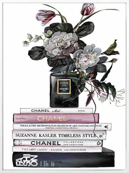 Decadent Chanel Noir Canvas Art Print