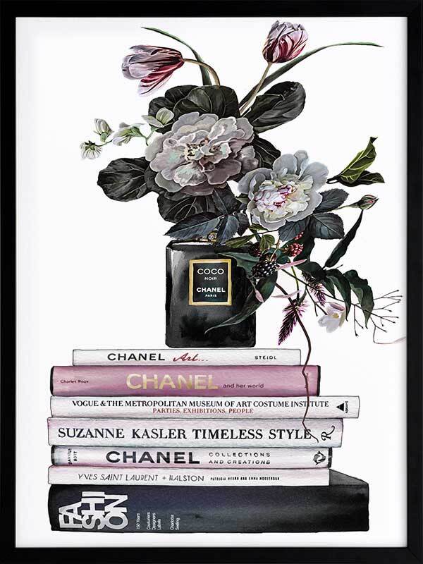 Decadent Chanel Noir Framed Art Print