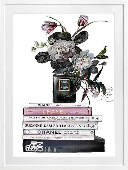 Decadent Chanel Noir Framed Art Print