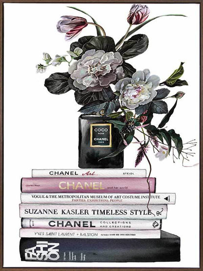 Decadent Chanel Noir Canvas Art Print