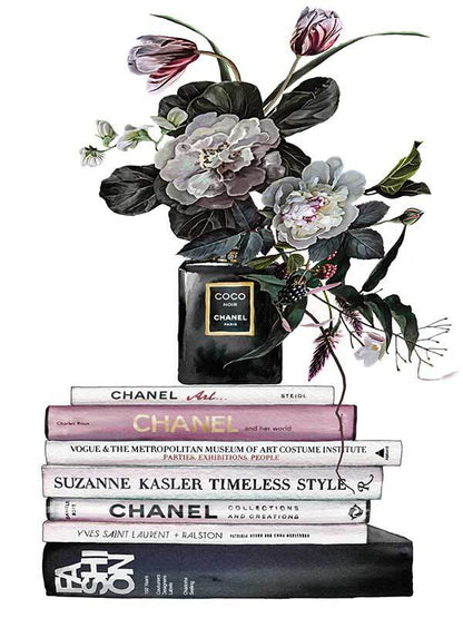 Decadent Chanel Noir Canvas Art Print