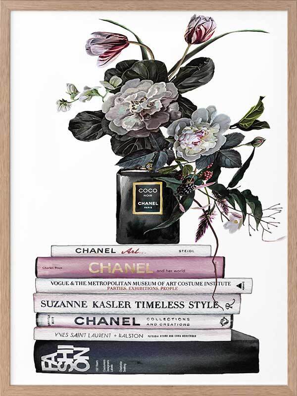 Decadent Chanel Noir Framed Art Print