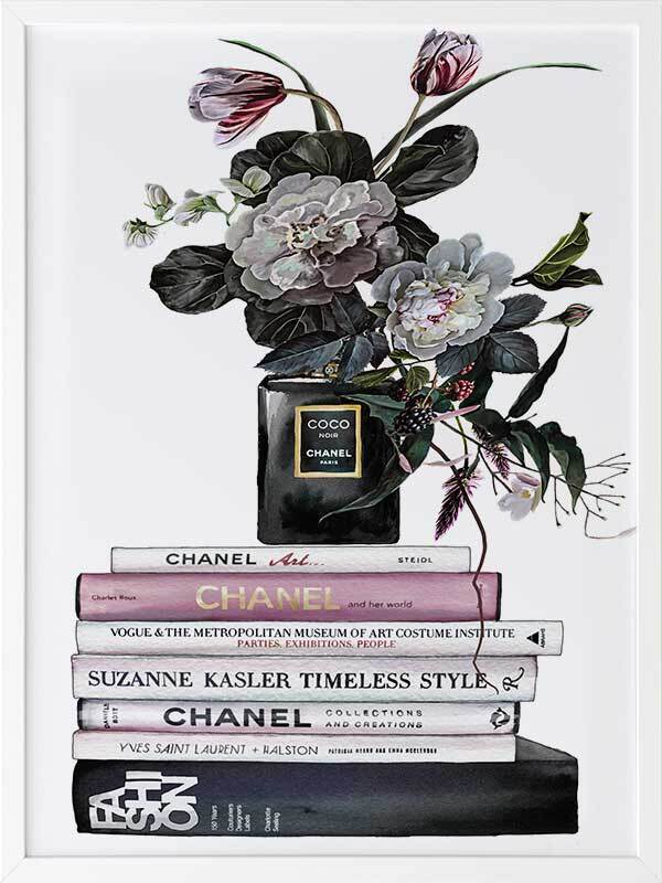 Decadent Chanel Noir Framed Art Print