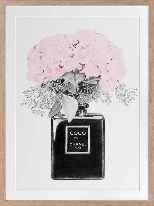 Chanel Noir Framed Art Print