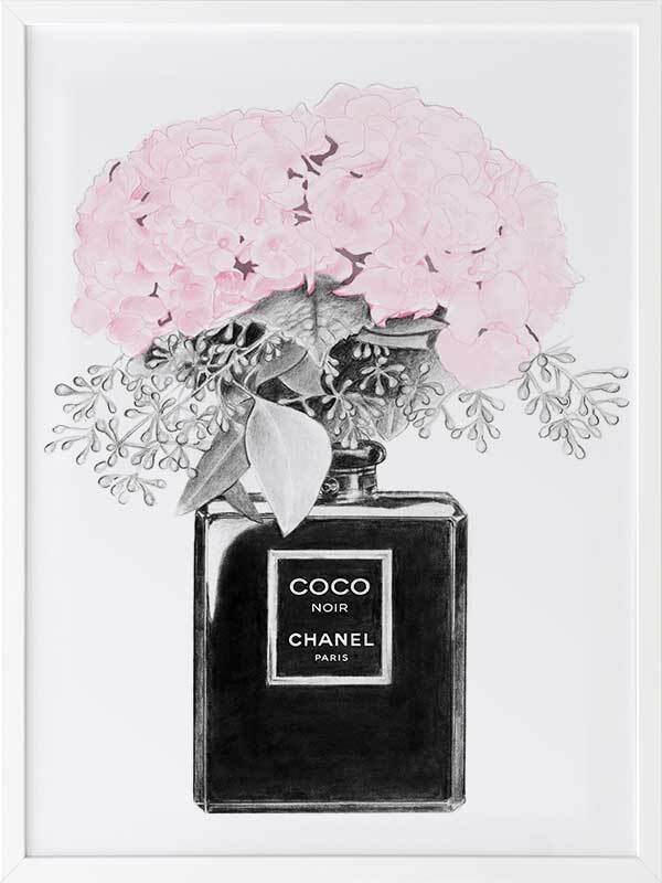 Chanel Noir Framed Art Print