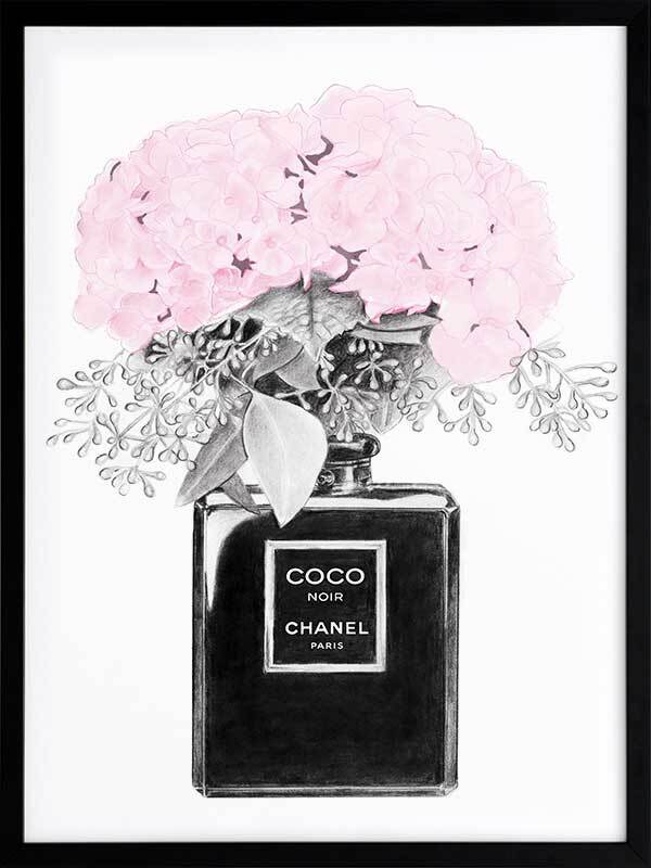 Chanel Noir Framed Art Print