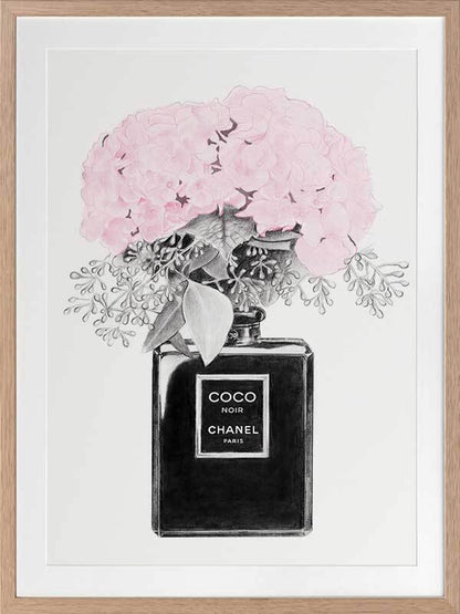 Chanel Noir Framed Art Print