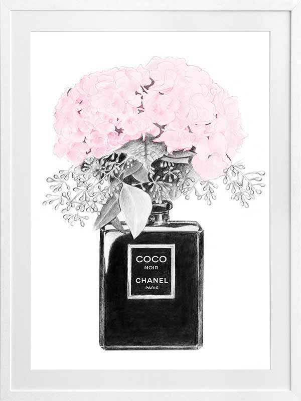 Chanel Noir Framed Art Print