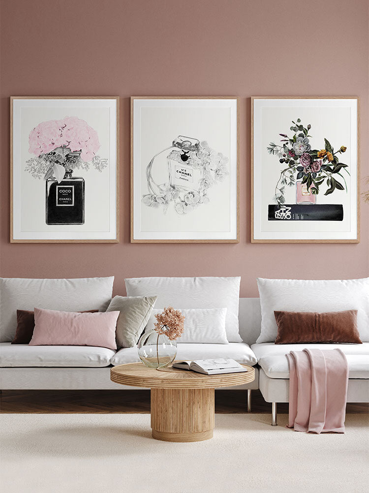 Chanel Noir Framed Art Print | Lifestyle