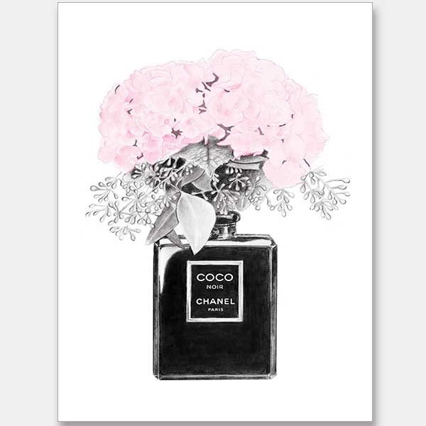 Chanel Noir Unframed Art Print