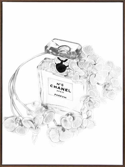 Chanel Bottle Canvas Art Print