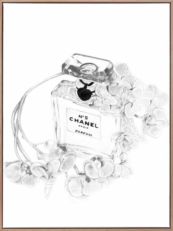 Chanel Bottle Canvas Art Print