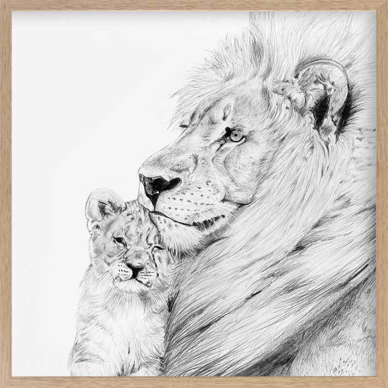 Lion Framed Art Print