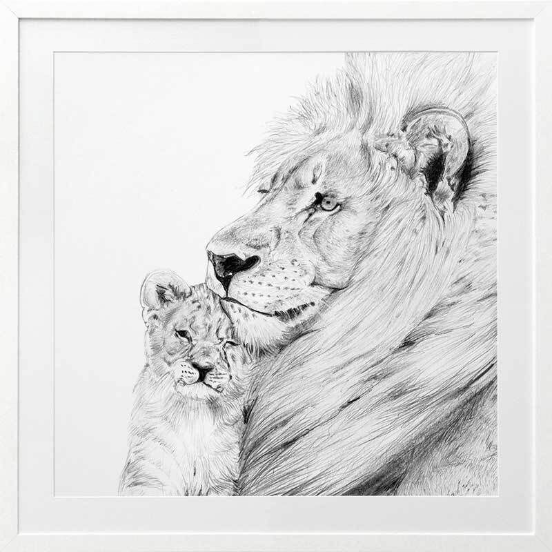 Lion Framed Art Print