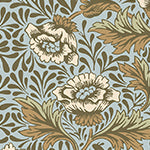 Material: Paste the Wall | Smooth Matte Finish - Sample: Not required, thank you - Wall Height: 2.4 metres | 7.8 feet - Wall Width: 2.4 metres | 7.8 feet - Wallpaper Colour: Peony Harvest Sage Green