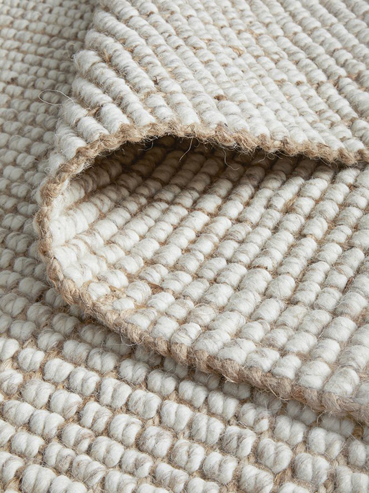 Arabella Natural Handmade Wool-Jute Blend Rug