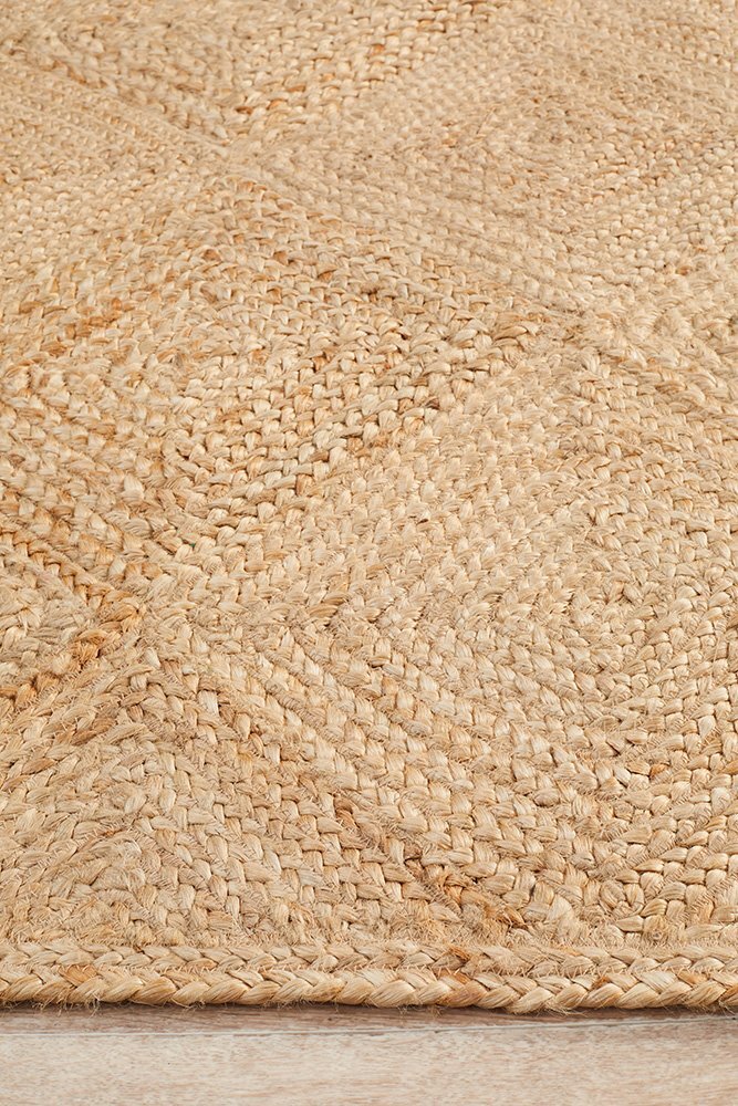 Atrium Hatch Natural Flat Weave Jute Rug