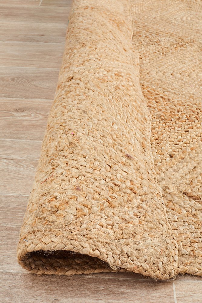 Atrium Hatch Natural Flat Weave Jute Rug