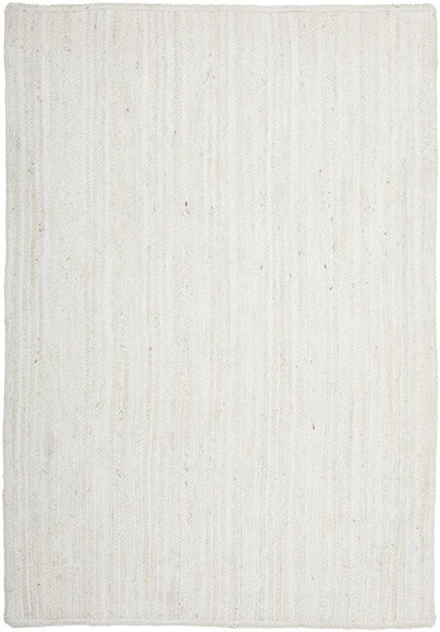 Bondi White Hand-Braided Jute Rug