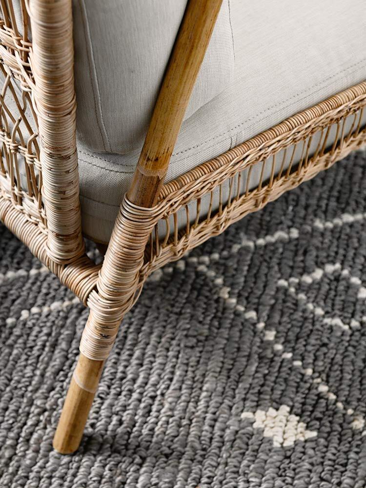 Kenya 27 Grey Tribal Luxe Hand Woven Jute Rug