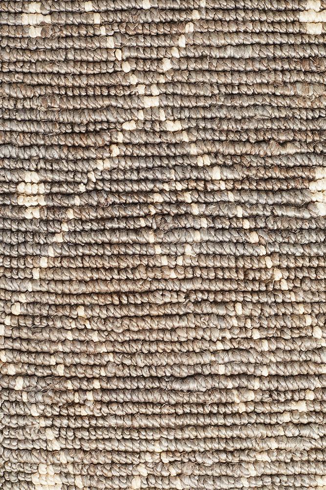 Kenya 27 Grey Tribal Luxe Hand Woven Jute Rug