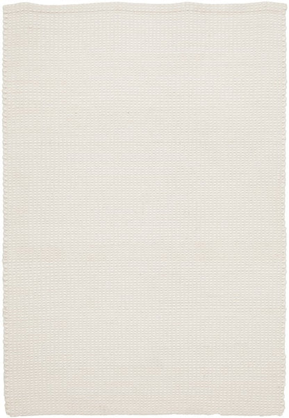 Skandi 300 White Handmade Wool Flat Weave Reversible Rug