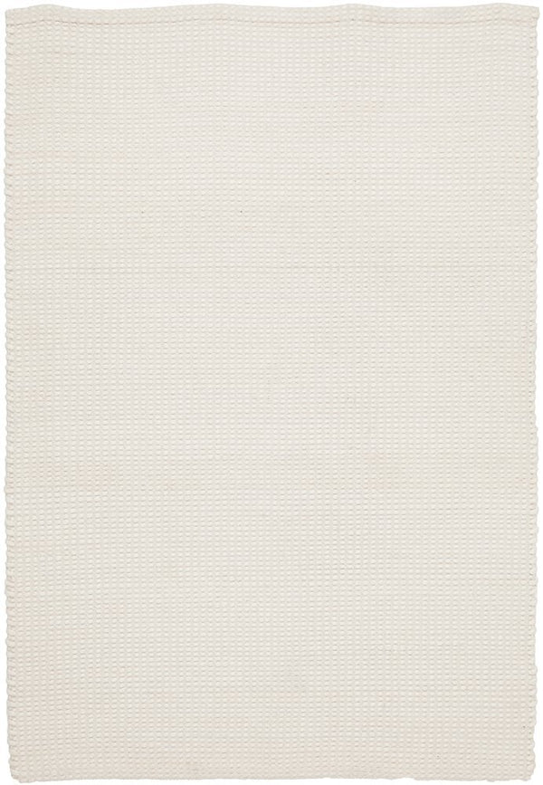 Skandi 300 White Handmade Wool Flat Weave Reversible Rug