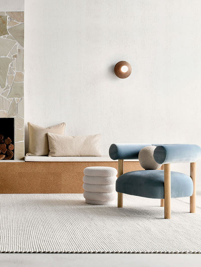 Skandi 300 White Handmade Wool Flat Weave Reversible Rug | Lifestyle