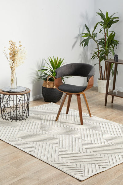 York Cindy Natural White Rug | Lifestyle