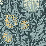 Material: Paste the Wall | Smooth Matte Finish - Sample: Not required, thank you - Wall Height: 2.4 metres | 7.8 feet - Wall Width: 2.4 metres | 7.8 feet - Wallpaper Colour: Rococo Palms Muted Blue