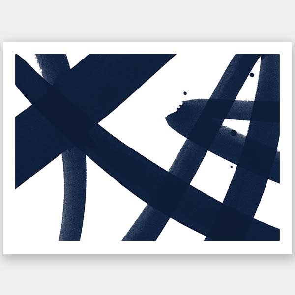 Balancing Act - Evening Ink Unframed Art Print