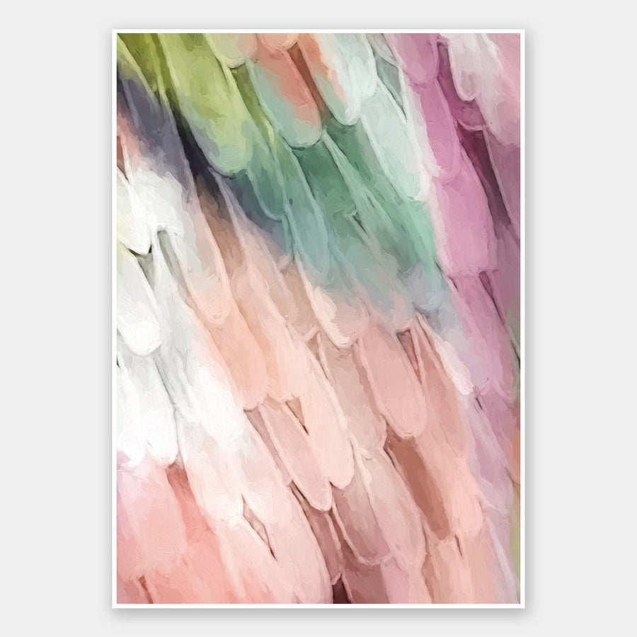 Papillon - Peaches & Cream Unframed Art Print