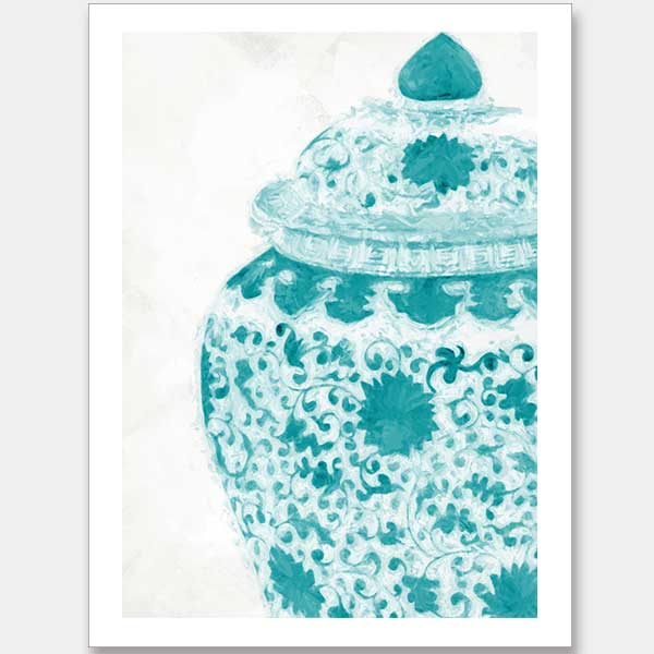 Ginger - Peacock Plume Unframed Art Print