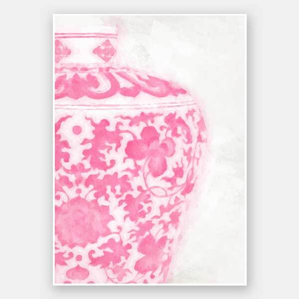 Baluster - Raspberry Cream Unframed Art Print