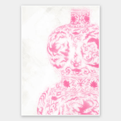 Hour Glass - Raspberry Cream Unframed Art Print