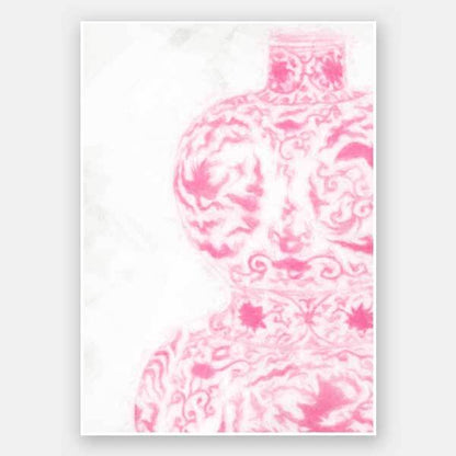 Hour Glass - Raspberry Cream Unframed Art Print