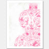 Hour Glass - Raspberry Cream Unframed Art Print