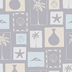 Material: Paste the Wall | Smooth Matte Finish - Sample: Not required, thank you - Wall Height: 2.4 metres | 7.8 feet - Wall Width: 2.4 metres | 7.8 feet - Wallpaper Colour: Coastal Archives Light Blue