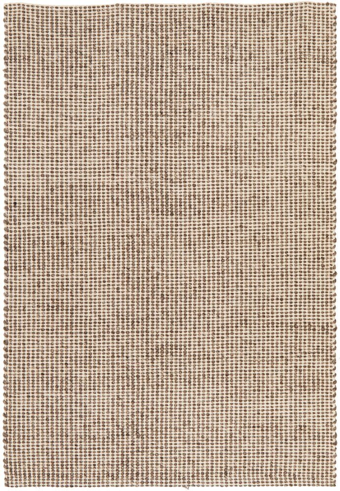 Skandi Brown Flat Weave Wool Rug