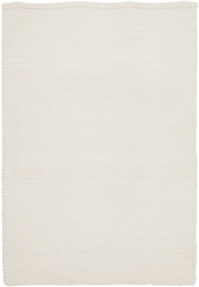 Skandi 300 White Handmade Wool Flat Weave Reversible Rug