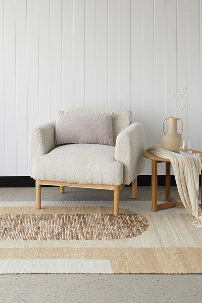 Summit Orb Toffee Rug | Lifestyle