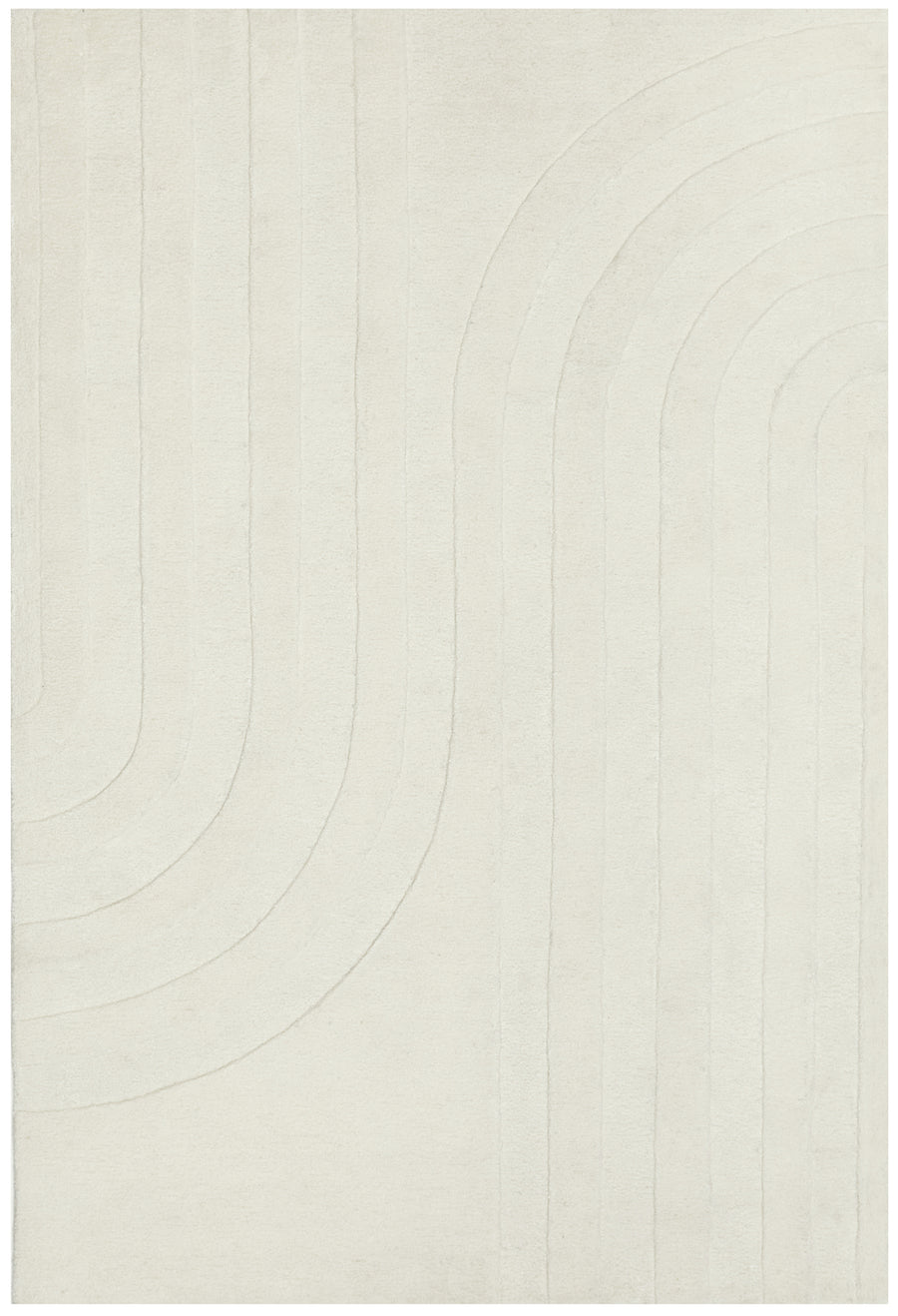 Summit Trail White Rug