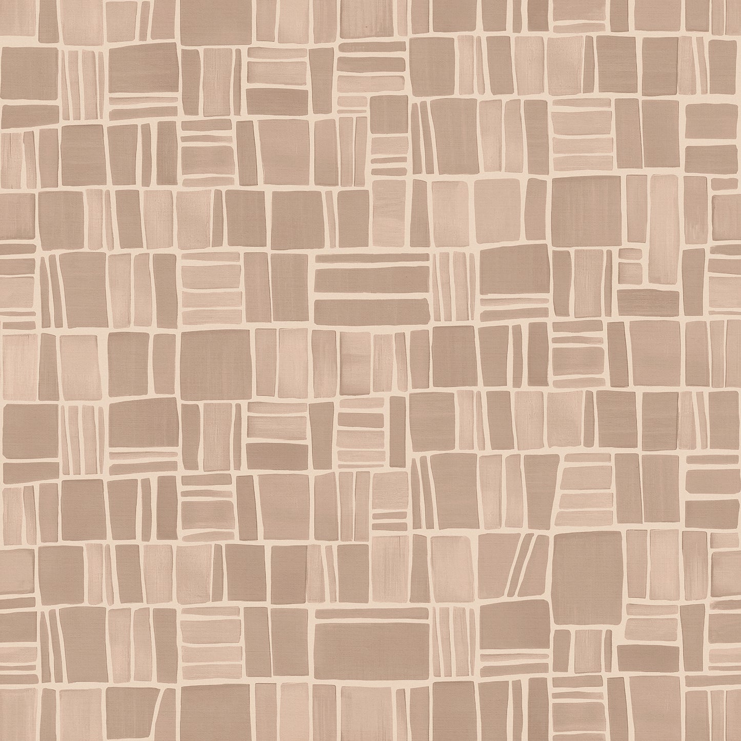 Wallpaper from the Tim Neve collection by Urban Road, showcasing light taupe grids over a soft cream base, creating an airy, minimalist design.